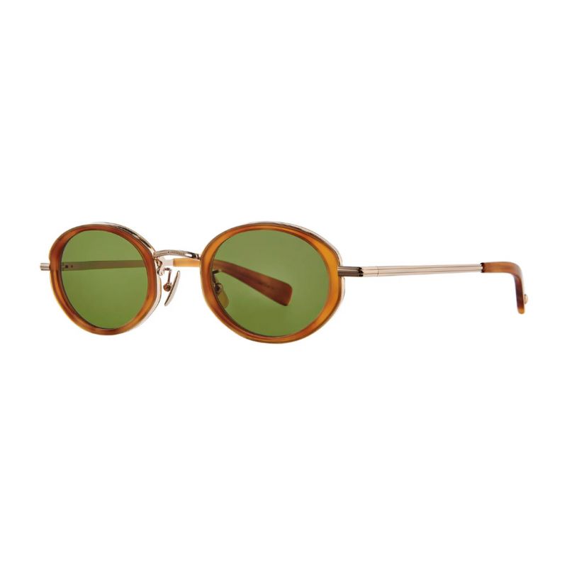 GARRETT LEIGHT ALPER45EMBERTORTOISE-GOLD/GREEN 0.0