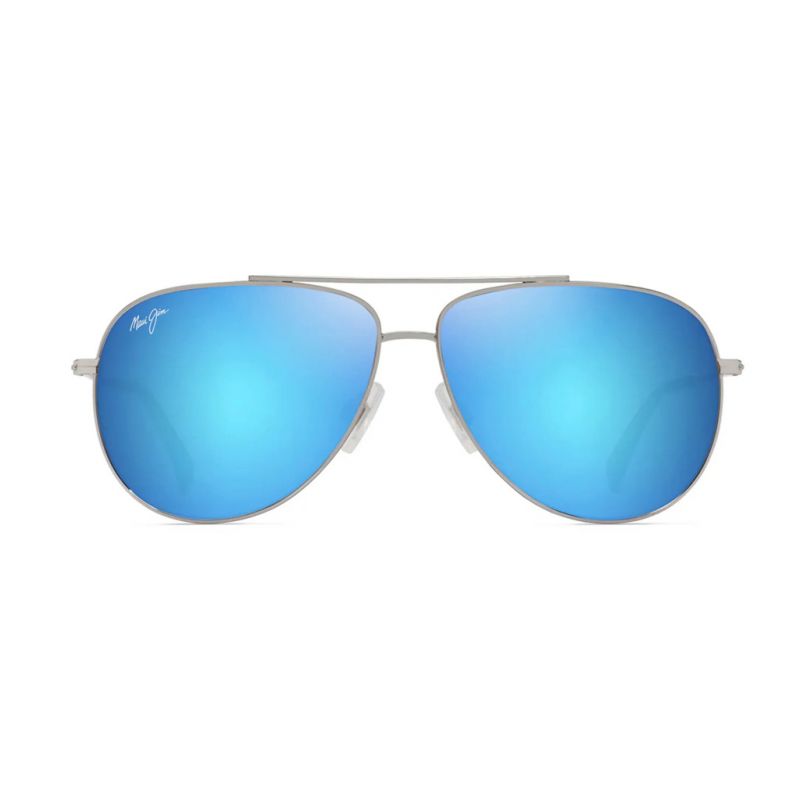 MAUI JIM B665-17B BLUEHAWAIIHAUOLISHINYSILVERW/BLUE