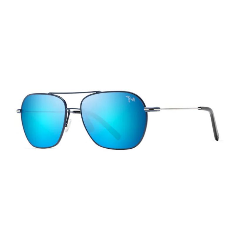 MAUI JIM B877-03 BLUEHAWAIIMANODARKNAVYW/SILVERSTRP