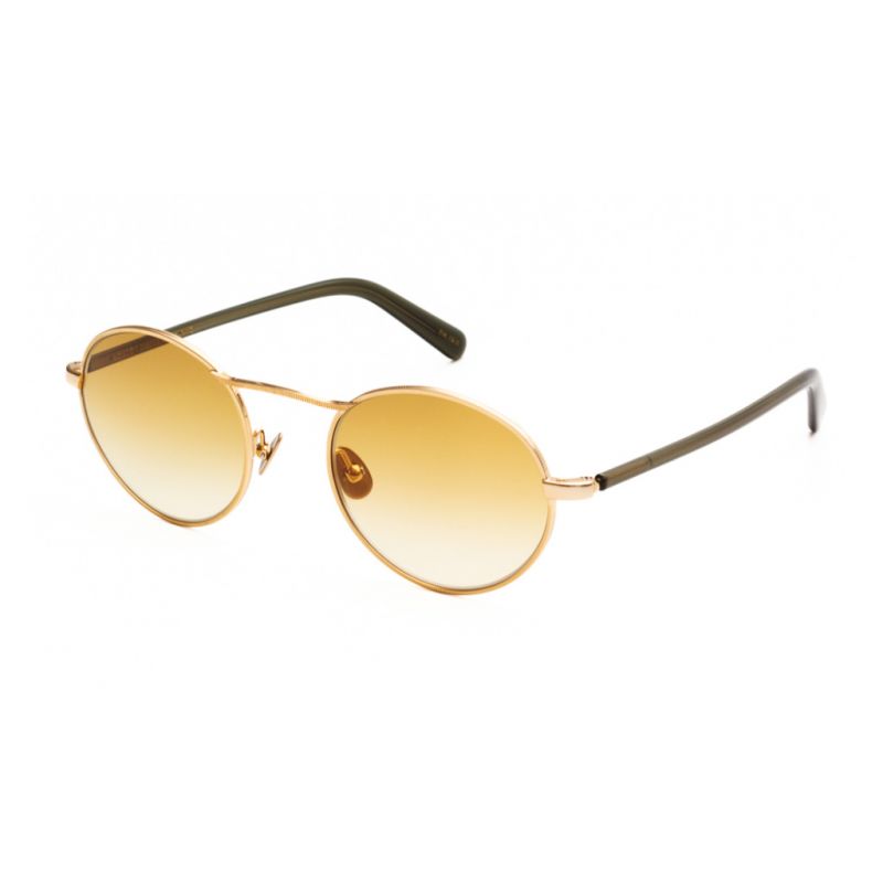 MOSCOT KANAKA GOLD/DARK GREEN CHESTIN 49