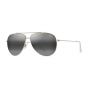 MAUI JIM 665-16A GREYHAUOLISHINYLIGHTGOLDW/CRYSTAL