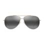 MAUI JIM 665-16A GREYHAUOLISHINYLIGHTGOLDW/CRYSTAL