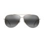 MAUI JIM 674-16A GREYHAUOLIXLSHINYLTGOLDW/CRYSTAL