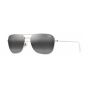 MAUI JIM 675-17A GREYNAAUAOSHINYSILVERW/CRYSTAL